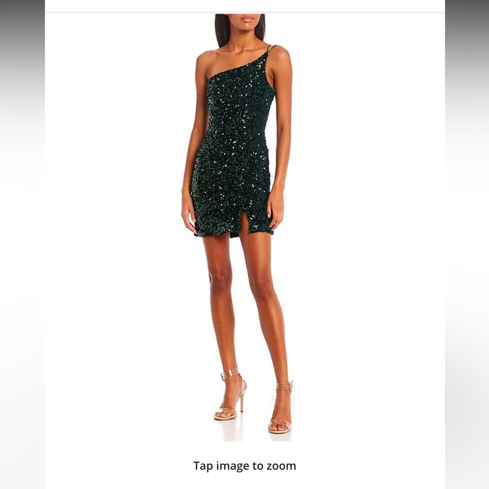 Dark green homecoming dress